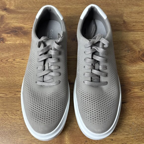 Cole Haan Men's Size 10.5 M GrandPro Rally Laser Cut Sneaker Grey C31220 - Picture 1 of 7
